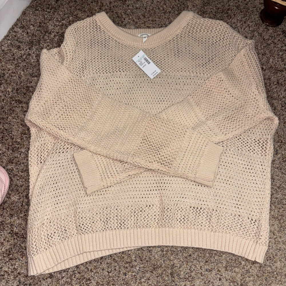 Maurices Light Beige Knit Sweater